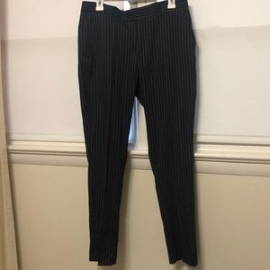 Boohoo MAN striped navyblue trouser-size 32Regular